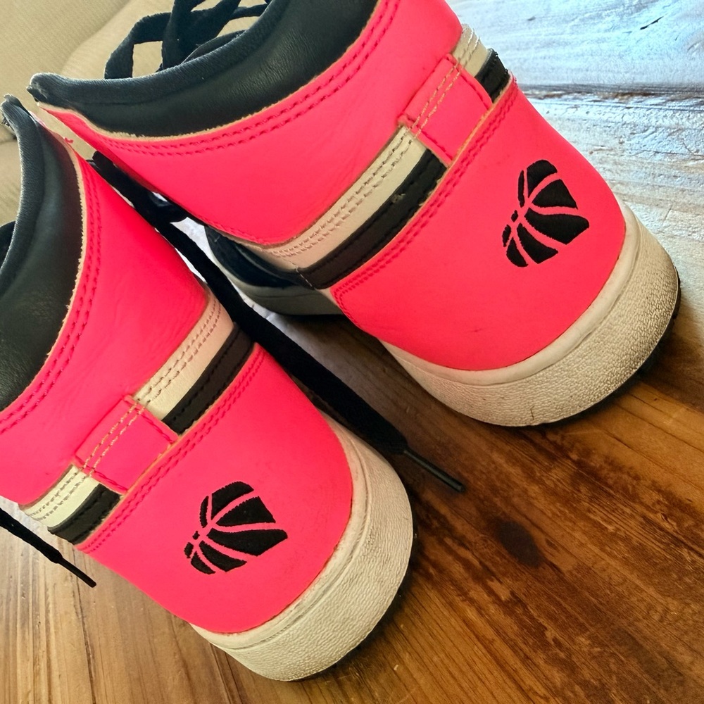 Air Jordan 1 Black, White & Pink High-Top Sneakers - Picture 8 of 10